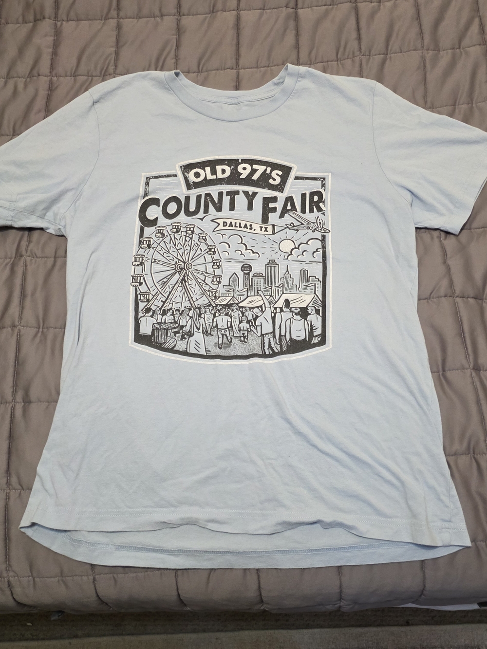 Vintage Old 97's County Fair Concert Graphic Tee - Light Blue